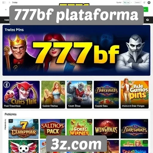 Variedade de jogos disponíveis no 777bf